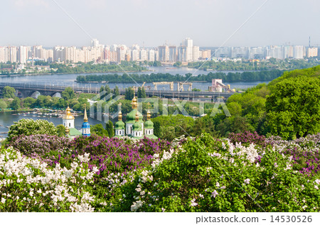 View from the botanical garden in Kyiv, Ukraine View from the botanical garden in Kyiv, Ukraine 14530526