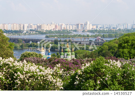 View from the botanical garden in Kyiv, Ukraine View from the botanical garden in Kyiv, Ukraine 14530527