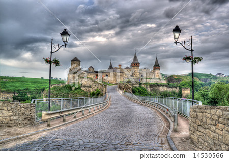 Kamianets-Podilskyi Castle and Turkish bridge Kamianets-Podilskyi Castle and Turkish bridge 14530566