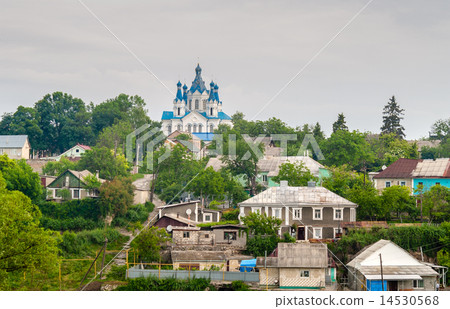 View of Kamianets-Podolsky with Orthodox church 14530568