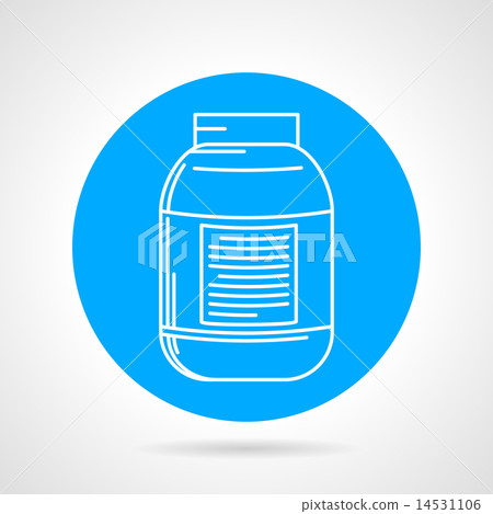 Creatine can round vector icon 14531106
