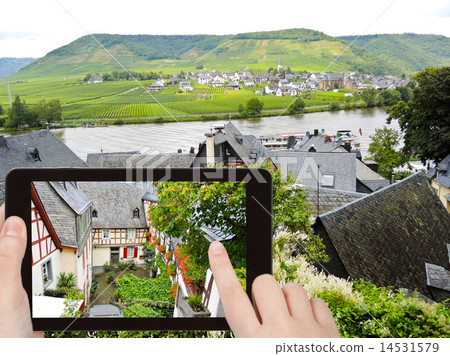 tourist photographs of houses in german village 14531579