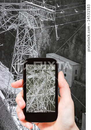 photo of electric power line of Hoover Dam 14531583