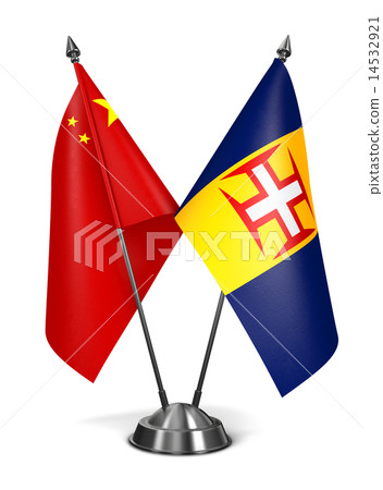 China and Madeira - Miniature Flags. 14532921
