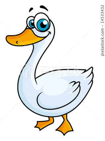 Cartoon goose with big eyes 14533432