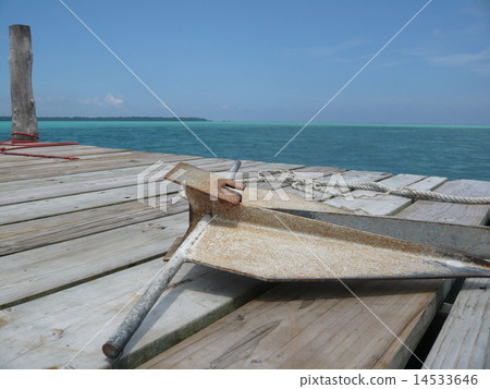 Sea of Palau / Karp Island, rustic pier, Ikari Sea of Palau / Karp Island, rustic pier, Ikari 14533646
