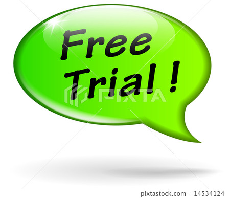 Vector free trial speech bubble Vector free trial speech bubble 14534124
