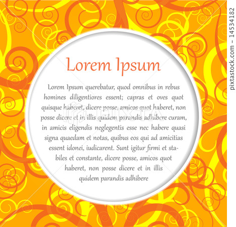 Vector orange background 14534182