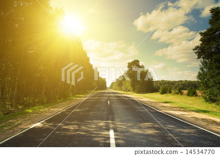 Sunset road in russian hills 14534770