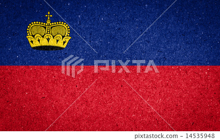 Liechtenstein flag on paper background Liechtenstein flag on paper background 14535948