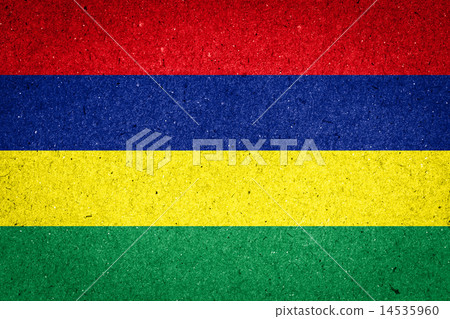 Mauritius flag on paper background Mauritius flag on paper background 14535960