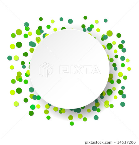 Vector illustration glittering confetti green celebration background. Vector illustration glittering confetti green celebration background. 14537200