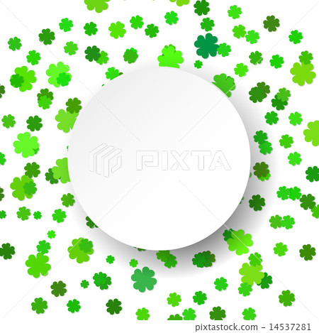 Vector illustration glittering confetti green celebration background. Vector illustration glittering confetti green celebration background. 14537281