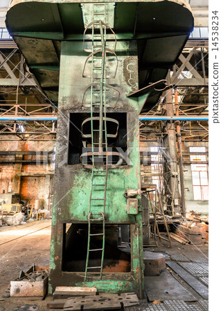 Ladder in industrial interior 14538234