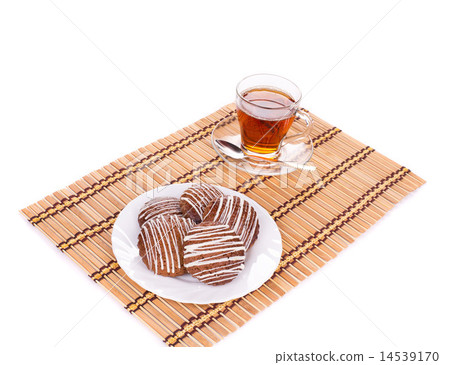 Tea and cookies biscuits 14539170