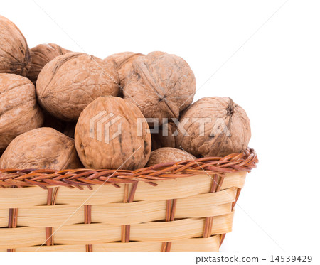 Walnuts in basket. Walnuts in basket. 14539429
