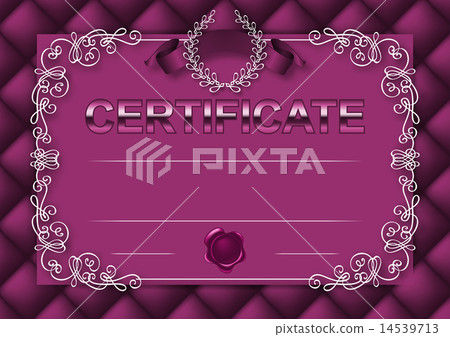 Elegant template of certificate, diploma 14539713