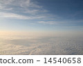 The sea of clouds seen from an airplane 14540658