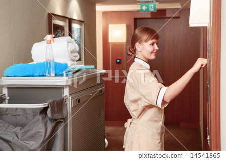 Maid trolley in the hall 14541865