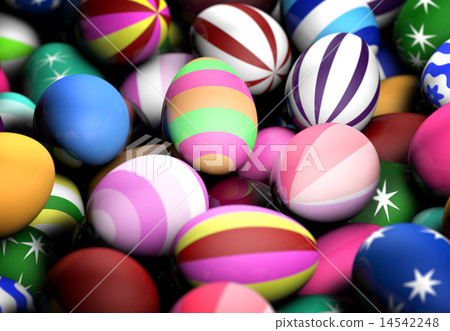 Colorful easter eggs festive background 14542248
