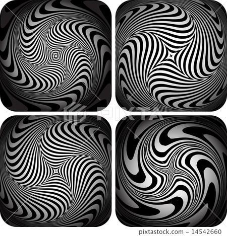 Torsion movement. Abstract backdrops set. 14542660
