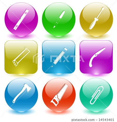 spirit level, ink pen, screwdriver, hacksaw, pencil, hand saw, a 14543401