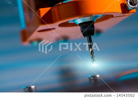 Diamond milling cutter on CNC machine Diamond milling cutter on CNC machine 14543502