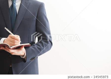 Businessmen taking notes 14545973