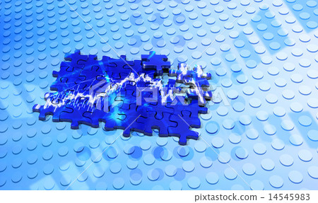 股票投資股票價格圖表拼圖 14545983