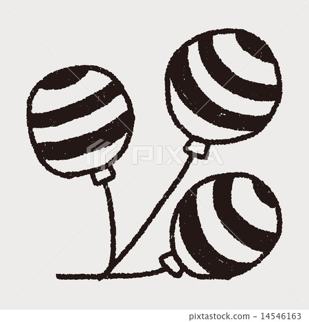 doodle balloon doodle balloon 14546163
