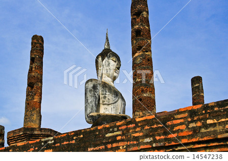 sukhotai ruin old city country Thailand 14547238