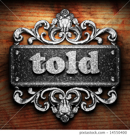 told word of iron on wooden background 14550400