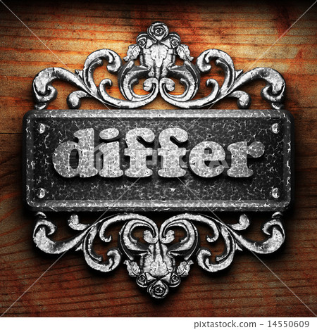 differ word of iron on wooden background differ word of iron on wooden background 14550609