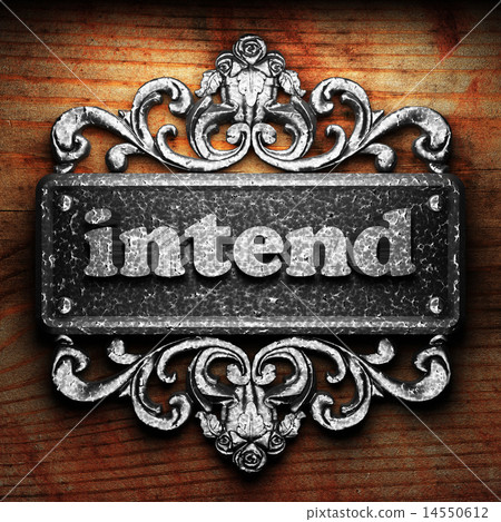 intend word of iron on wooden background intend word of iron on wooden background 14550612
