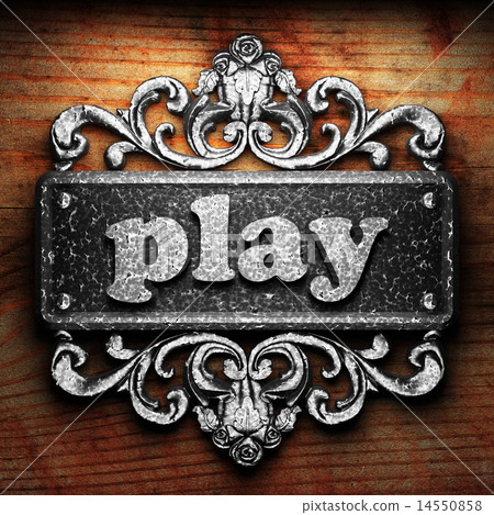 play word of iron on wooden background play word of iron on wooden background 14550858