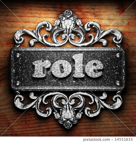 role word of iron on wooden background role word of iron on wooden background 14551633