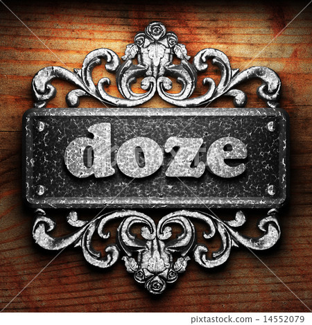 doze word of iron on wooden background doze word of iron on wooden background 14552079