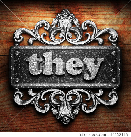 they word of iron on wooden background they word of iron on wooden background 14552115