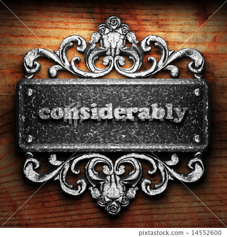 considerably word of iron on wooden background-插圖素材 [14552600] - PIXTA圖庫