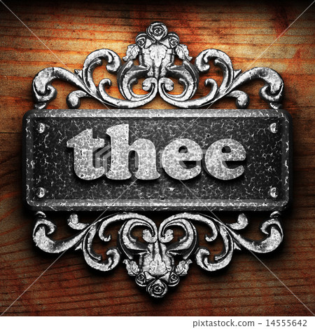 thee word of iron on wooden background 14555642