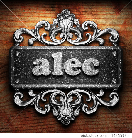 alec word of iron on wooden background alec word of iron on wooden background 14555983