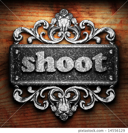 shoot word of iron on wooden background shoot word of iron on wooden background 14556129