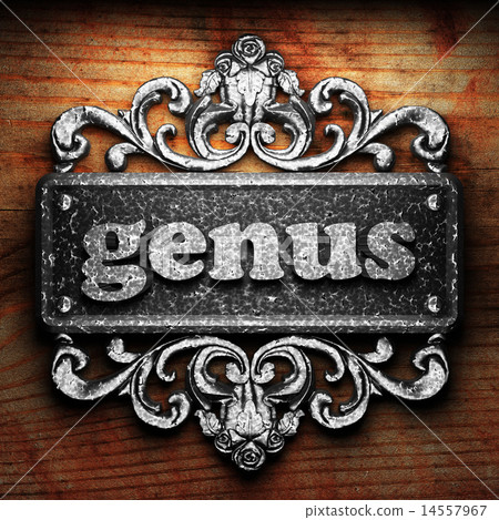 genus word of iron on wooden background genus word of iron on wooden background 14557967
