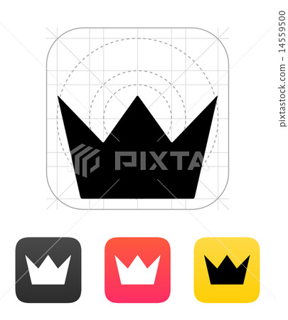 Crown King icon. Vector illustration. Crown King icon. Vector illustration. 14559500
