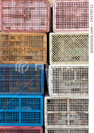 Plastic container pile background Plastic container pile background 14559512