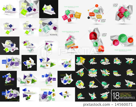 Infographic geometric layouts Infographic geometric layouts 14560071