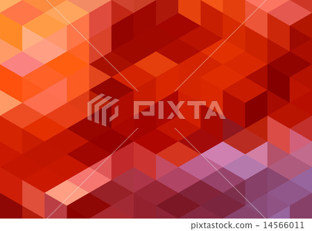 abstract red geometric background, vector 14566011