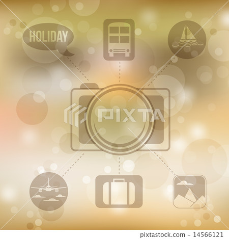 Set  design concept icons for holiday and travel  14566121