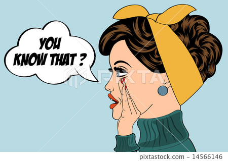 pop art cute retro woman in comics style pop art cute retro woman in comics style 14566146
