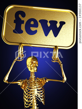 few word and golden skeleton 14568137